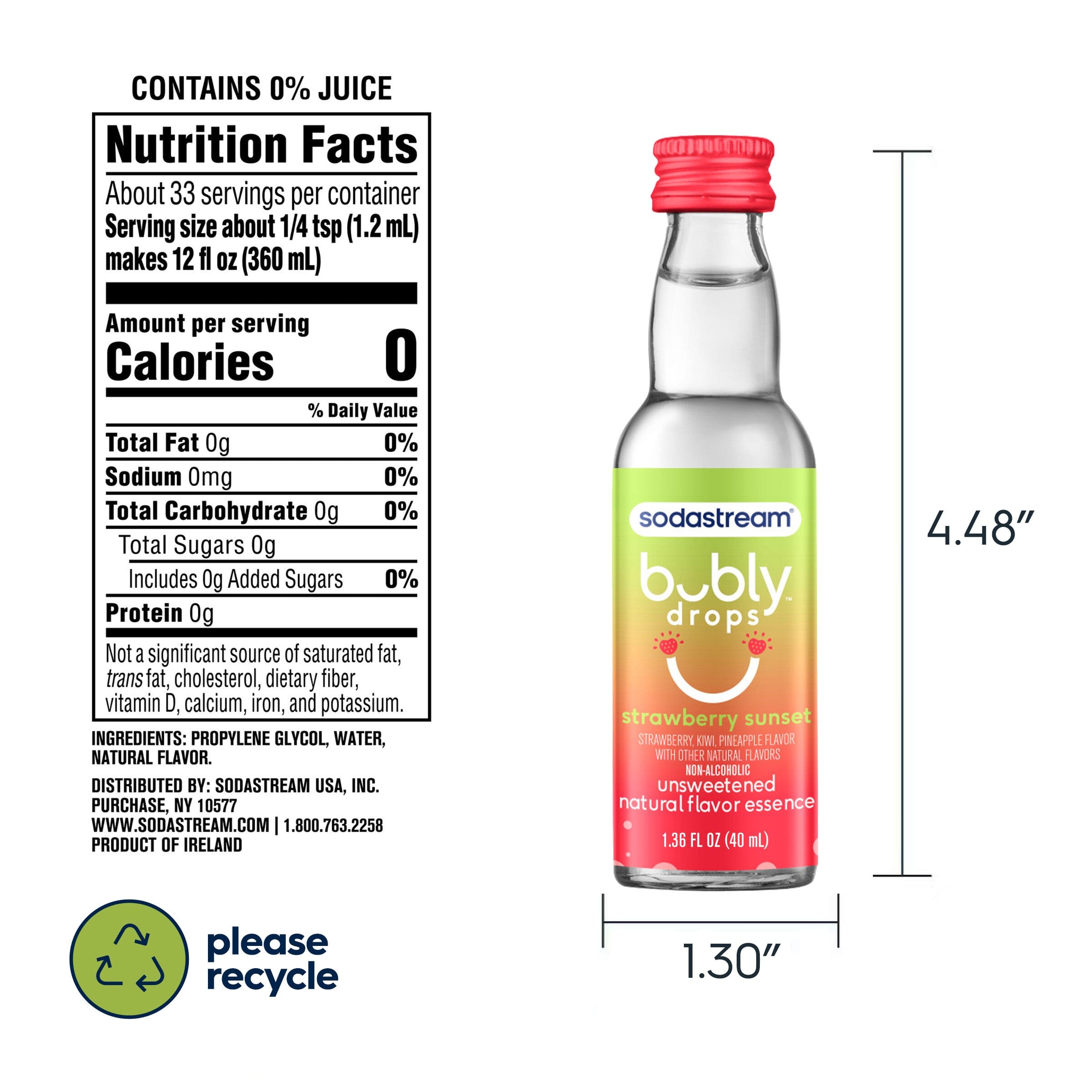 Sodastream bubly drops? Strawberry Sunset Natural Flavor Essence 40ml - Image 6