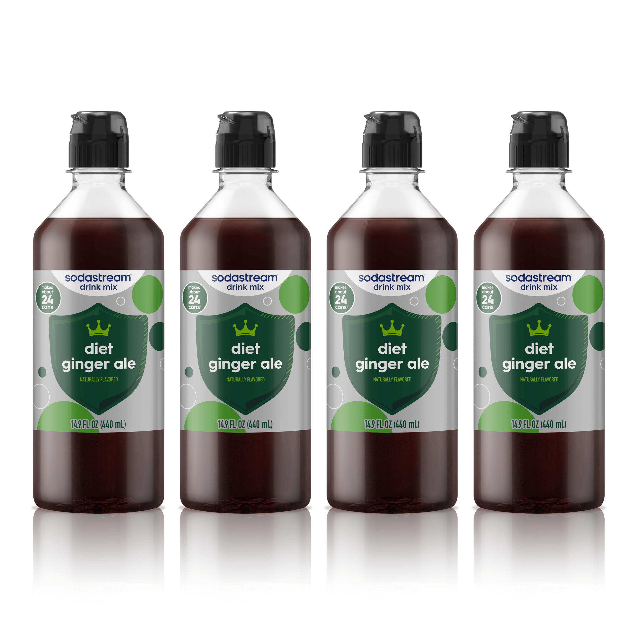 Sodastream Classics? Diet Ginger Ale Drink Mix 4 Pack 440ml