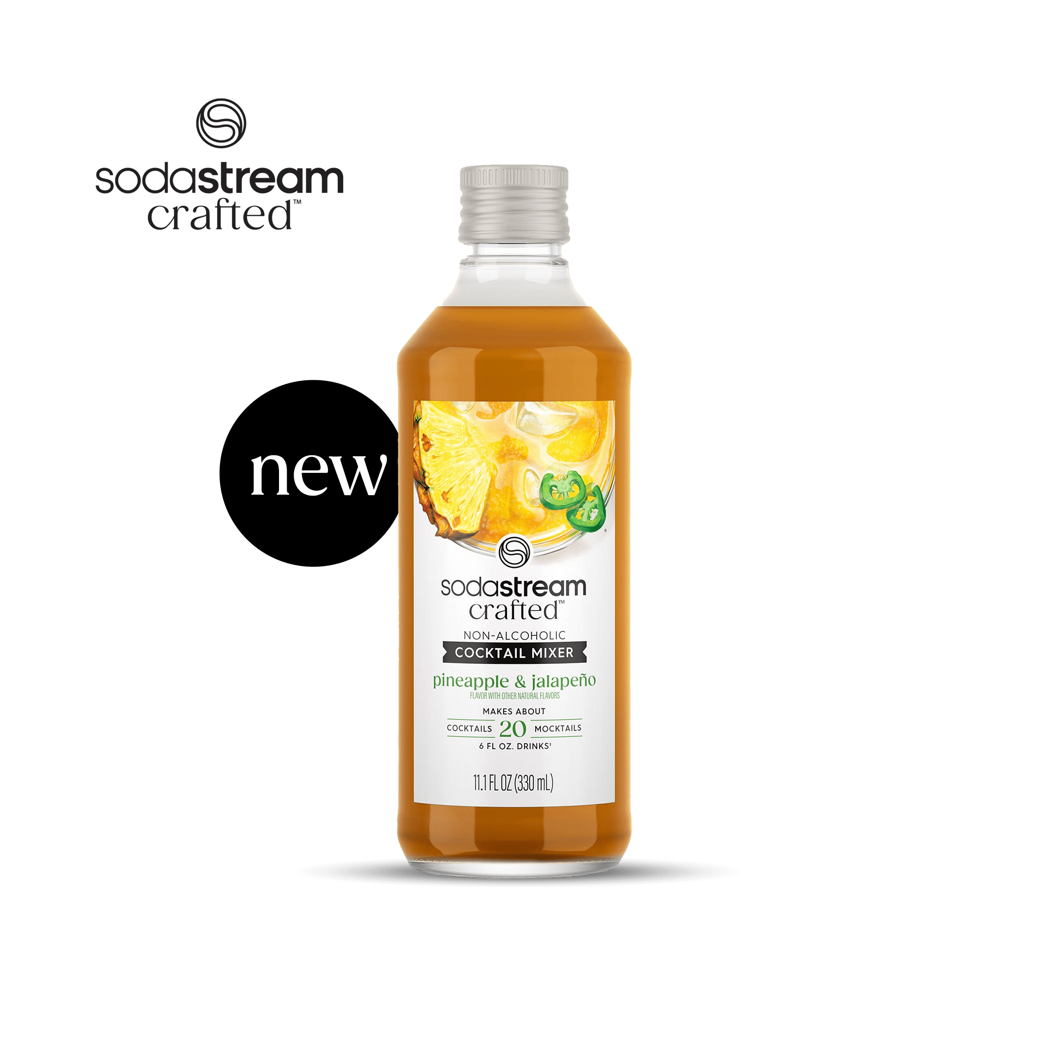 Sodastream Crafted? Mixers Pineapple & Jalape?o Cocktail Mixer 330ml- final sale