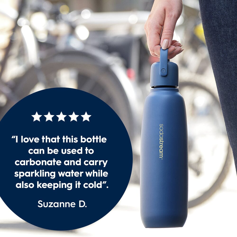 Sodastream Fizz & Go? Insulated Stainless Steel Bottle Storm Blue 30.4 oz - Image 2